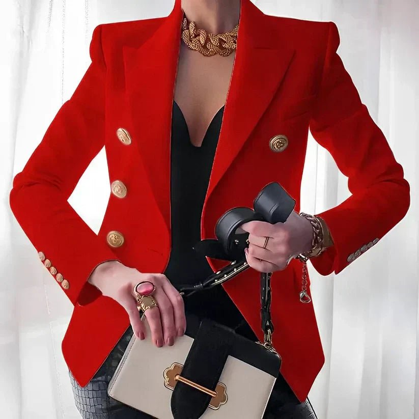 Womens Blazer | Double-Breasted Style | Structured Jacket | Elegant | Versatile