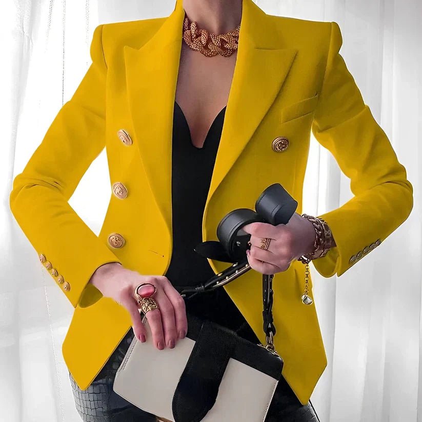 Womens Blazer | Double-Breasted Style | Structured Jacket | Elegant | Versatile
