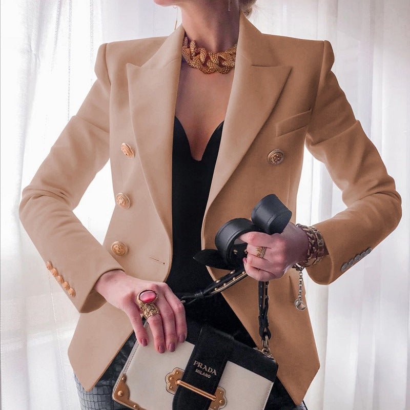 Womens Blazer | Double-Breasted Style | Structured Jacket | Elegant | Versatile