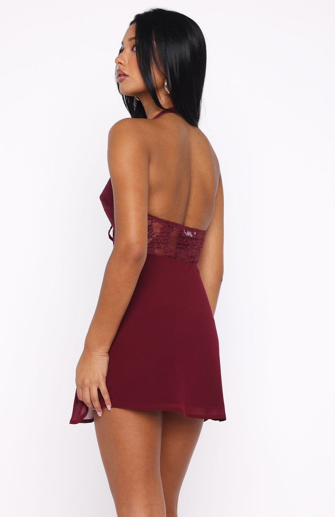 Burgundy Noir Mini Dress