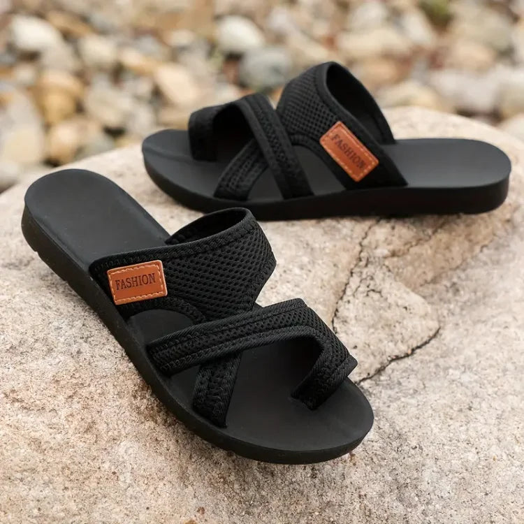 Women's Mesh Cross-Strap Flat Sandals | Breathable Comfortable Summer Sandals
