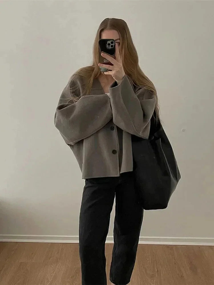 Casual Women's Cardigan with Buttons and Comfortable Fit