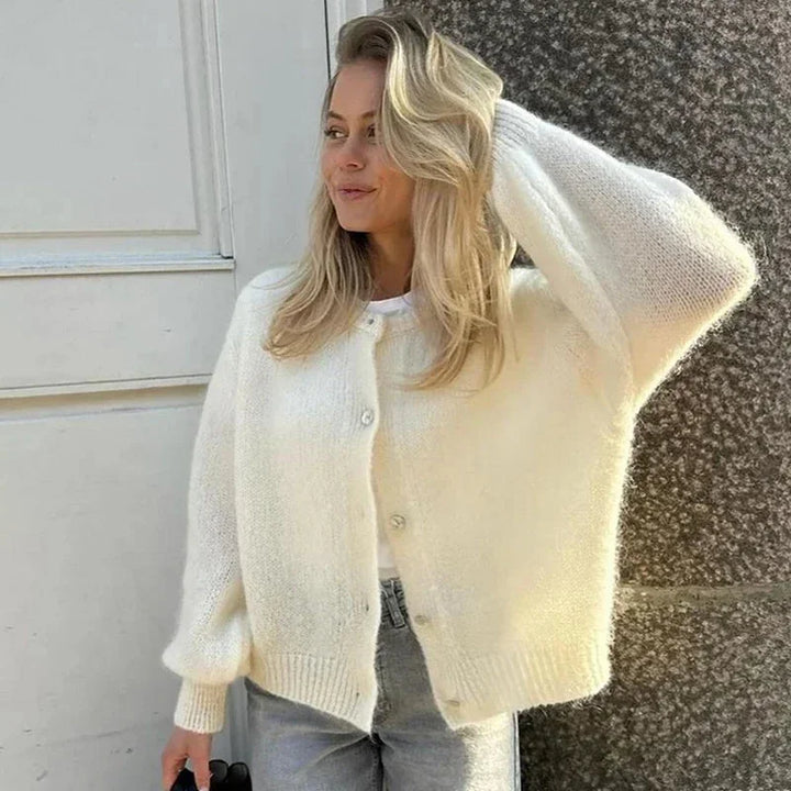 Women's Long Sleeve Animal Print Cardigan