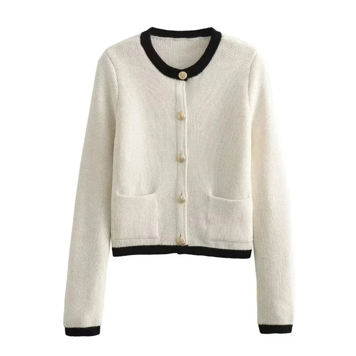 Chic Knitted Women's Cardigan with Buttons