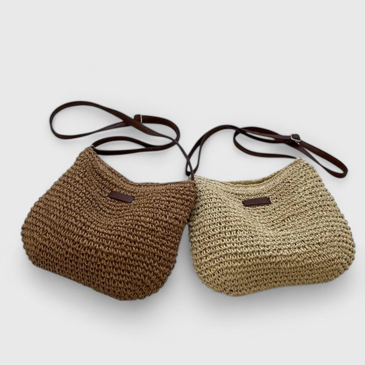 Kathy | Women's Woven Straw Summer Shoulder Bag
