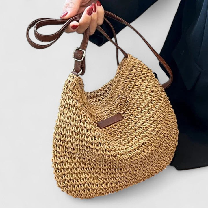 Kathy | Women's Woven Straw Summer Shoulder Bag