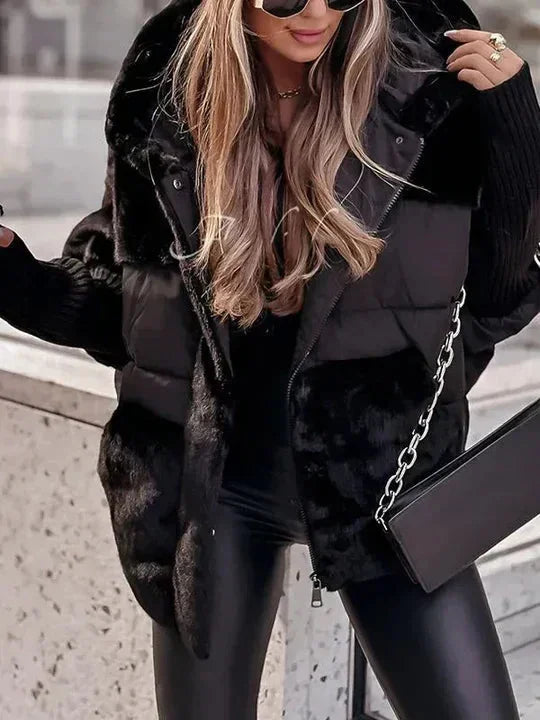 Women's Hooded Jacket with Modern Style