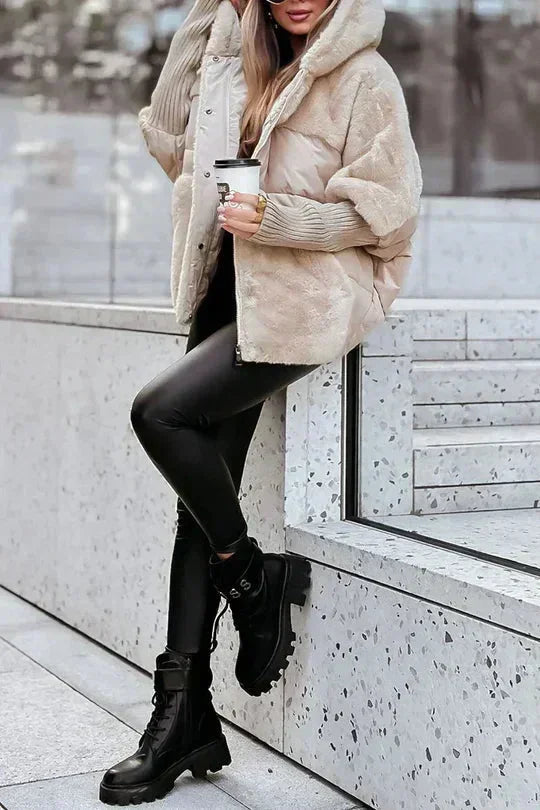 Women's Hooded Jacket with Modern Style
