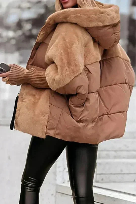 Women's Hooded Jacket with Modern Style