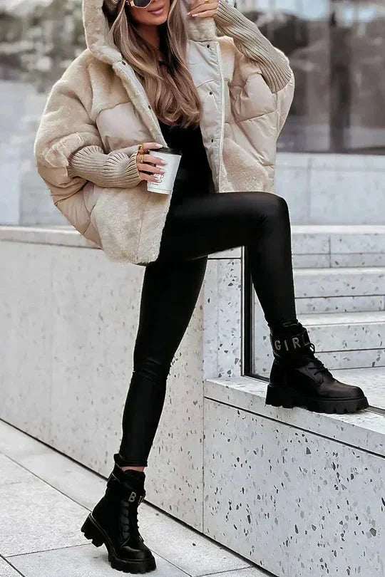 Women's Hooded Jacket with Modern Style