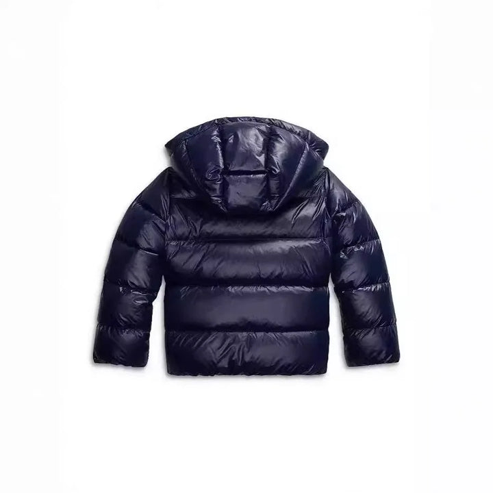 Women's Hooded Puffer Jacket with Windproof Design and Warm Lining