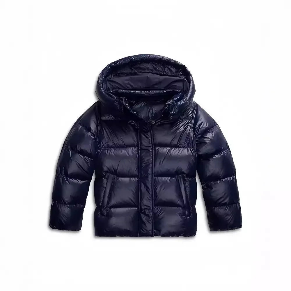Women's Hooded Puffer Jacket with Windproof Design and Warm Lining