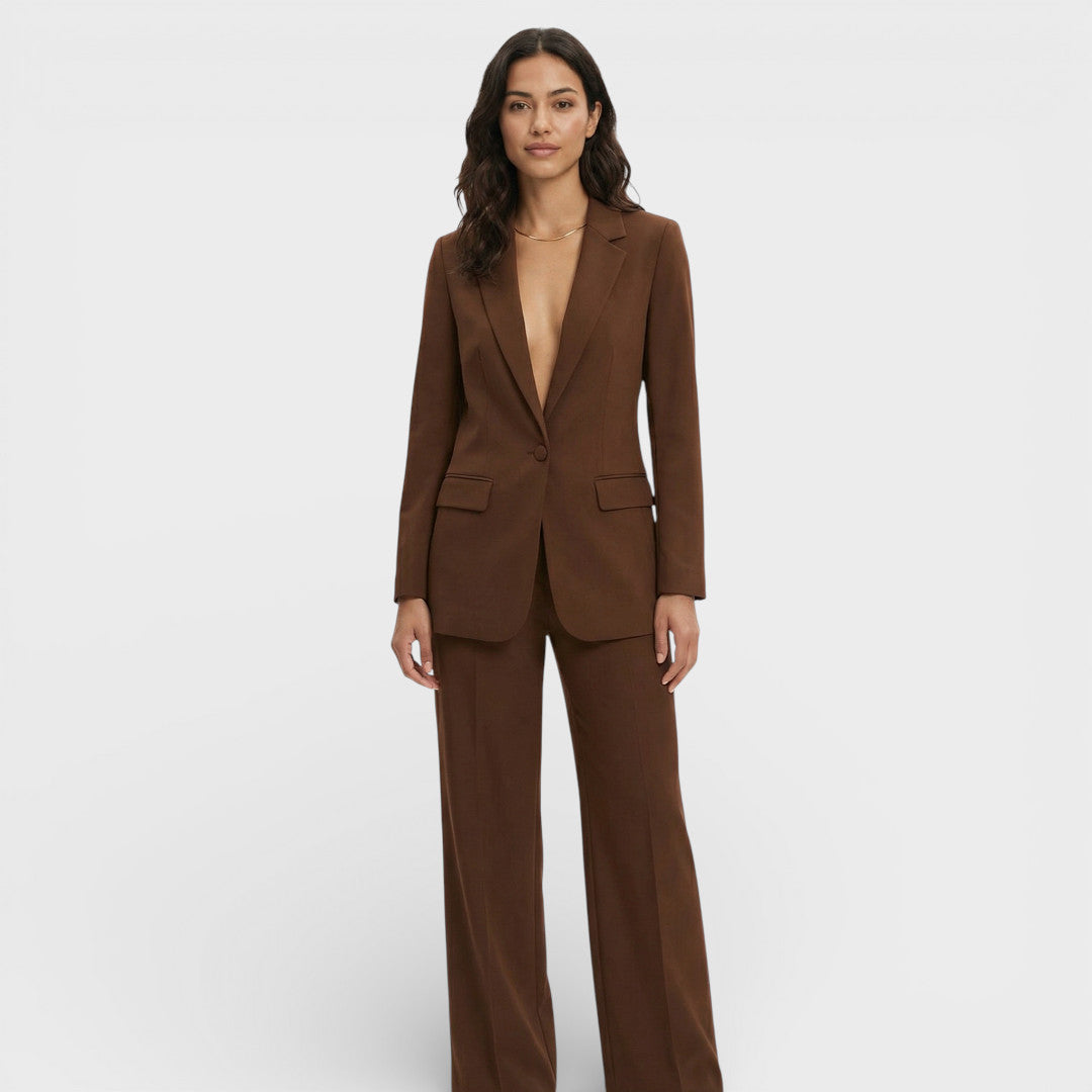 Women's Fitted Blazer with Notched Lapels