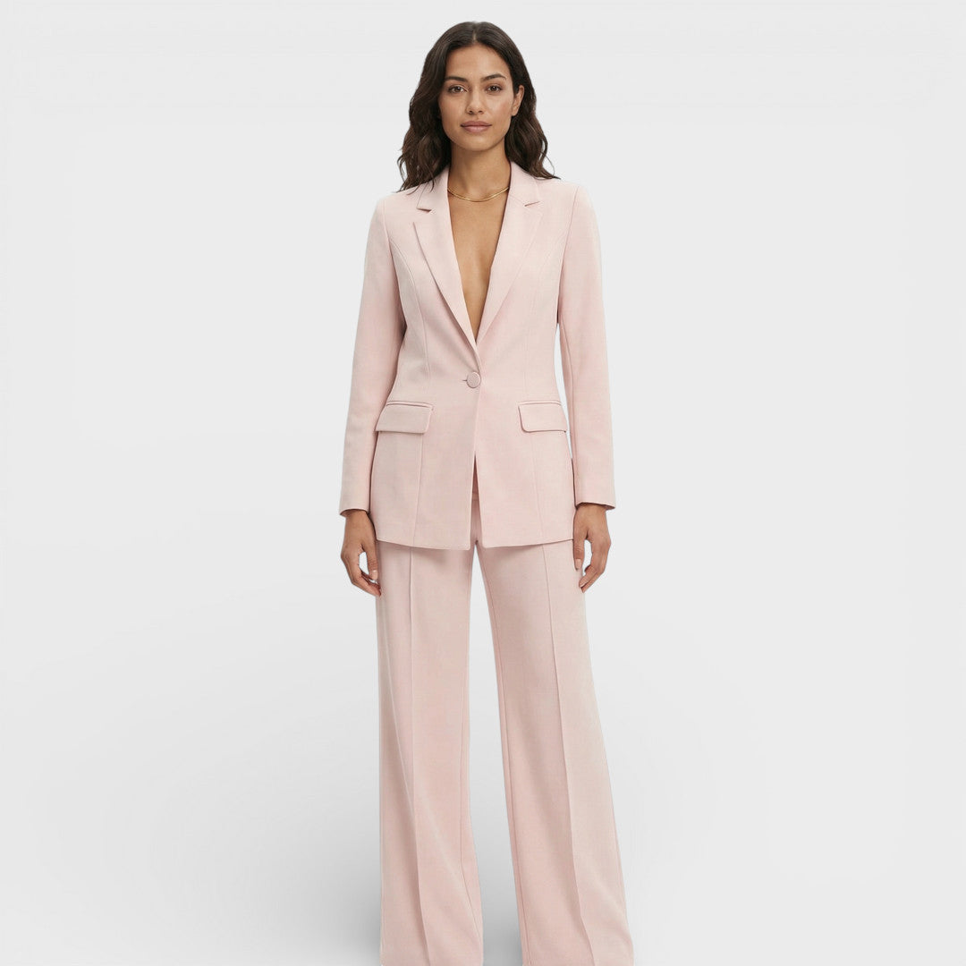 Women's Fitted Blazer with Notched Lapels
