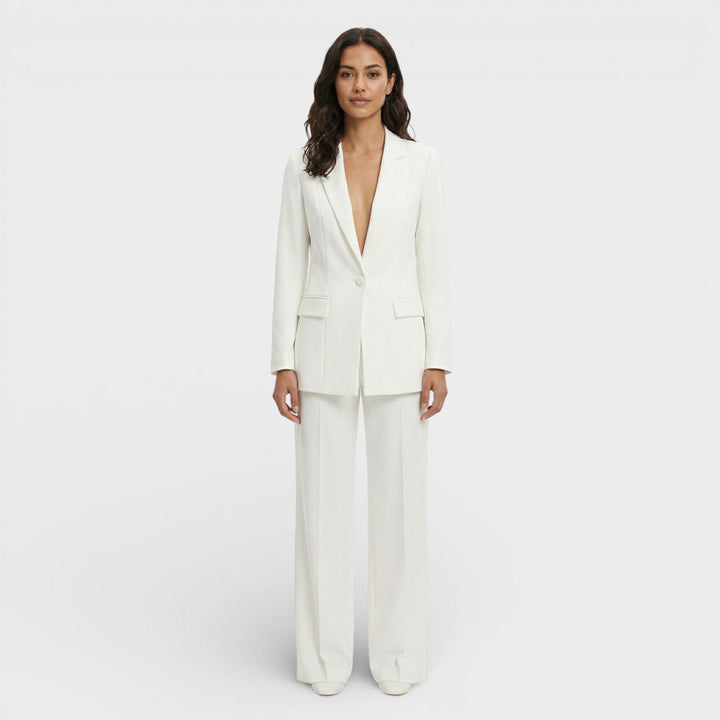 Women's Fitted Blazer with Notched Lapels