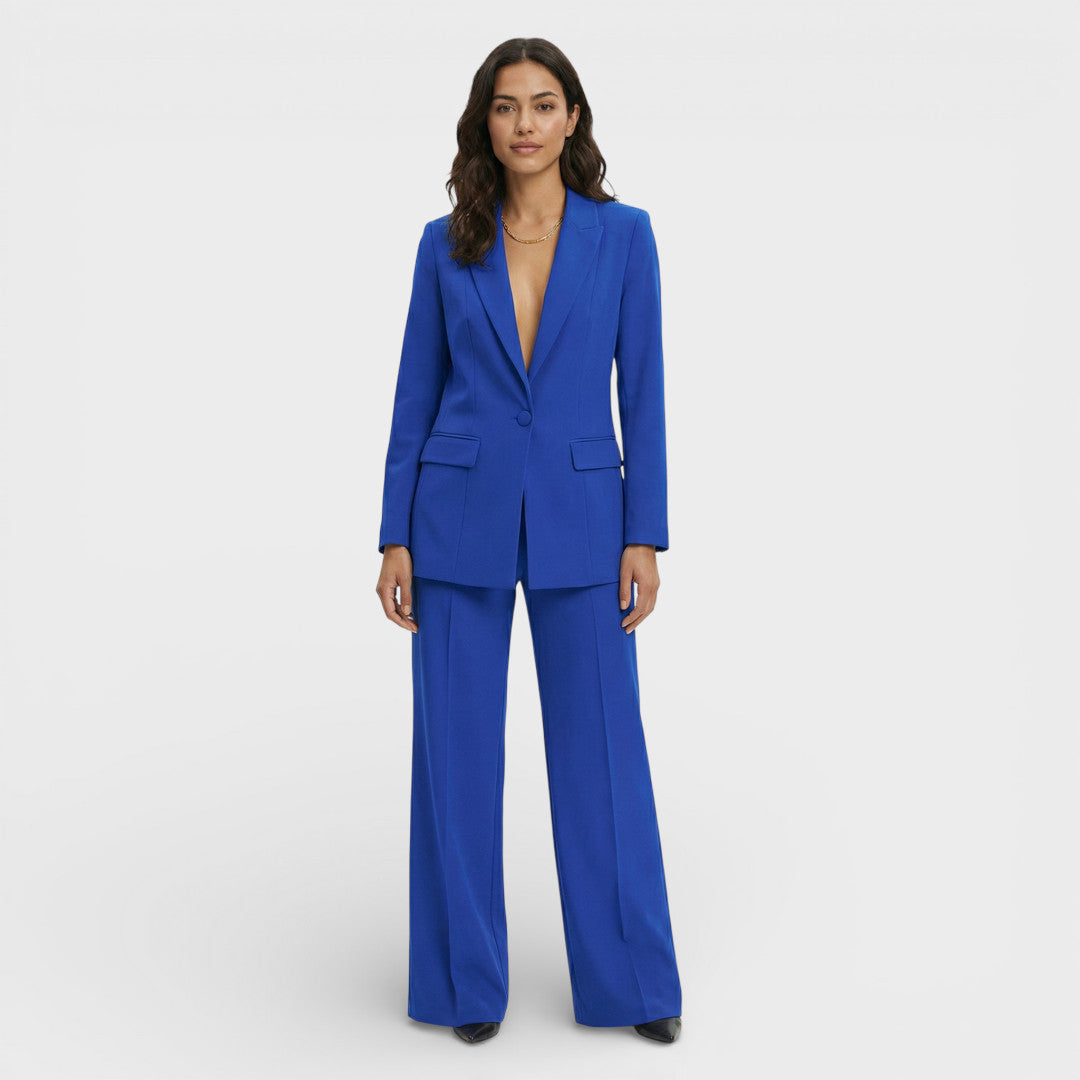 Women's Fitted Blazer with Notched Lapels