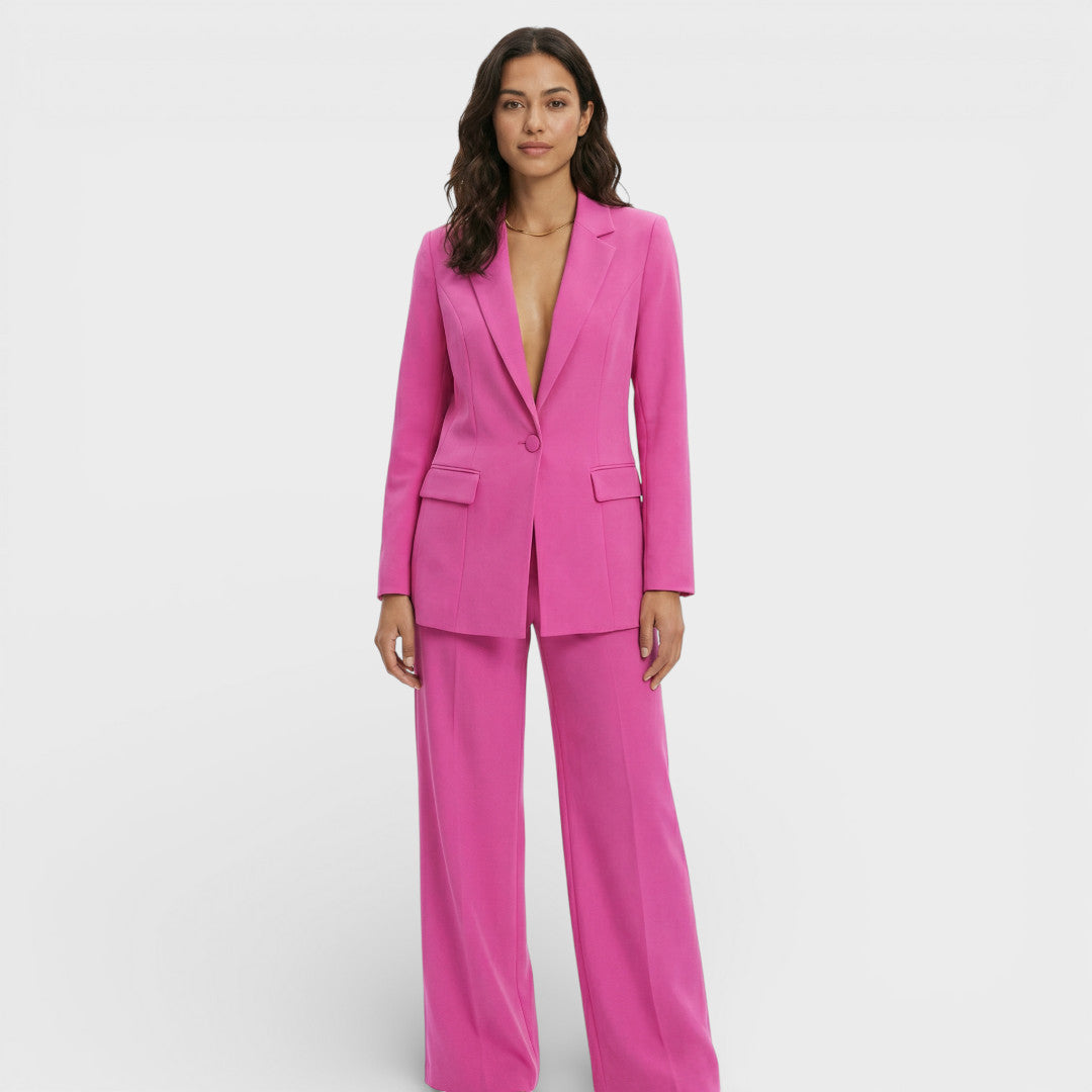Women's Fitted Blazer with Notched Lapels
