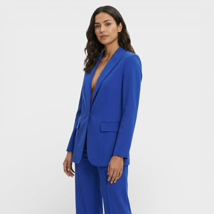 Women's Fitted Blazer with Notched Lapels
