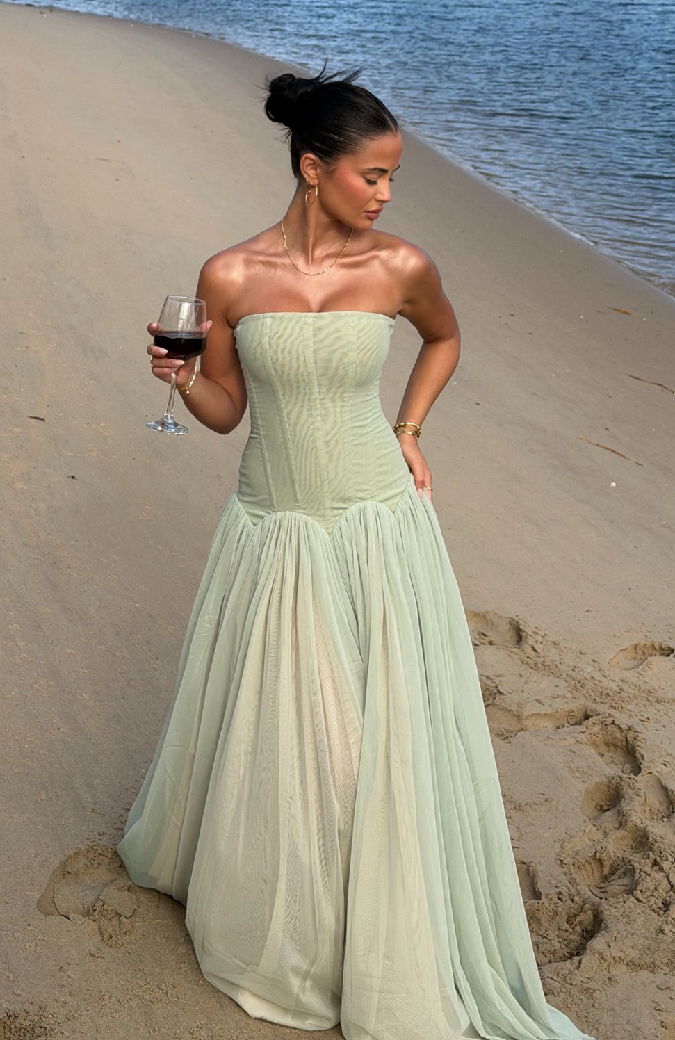 Mint Aura Maxi Dress