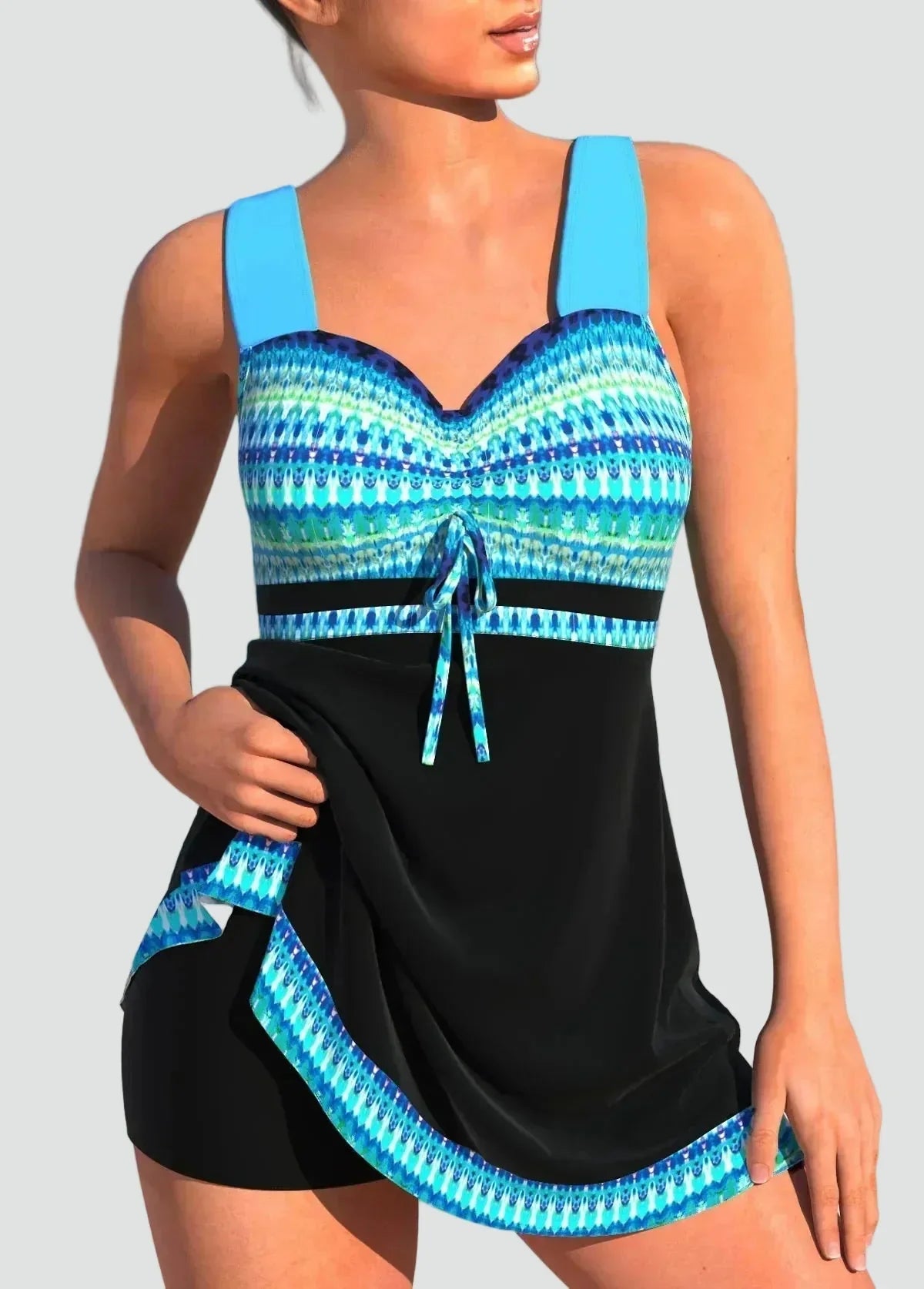 Women's Sculpting One-Piece Swimsuit | V-Neck Ruched Bathing Suit