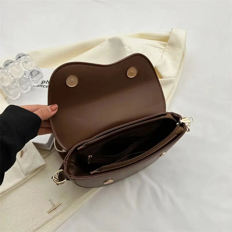 Women's Leather Shoulder Bag | Luxe Compact Everyday Bag