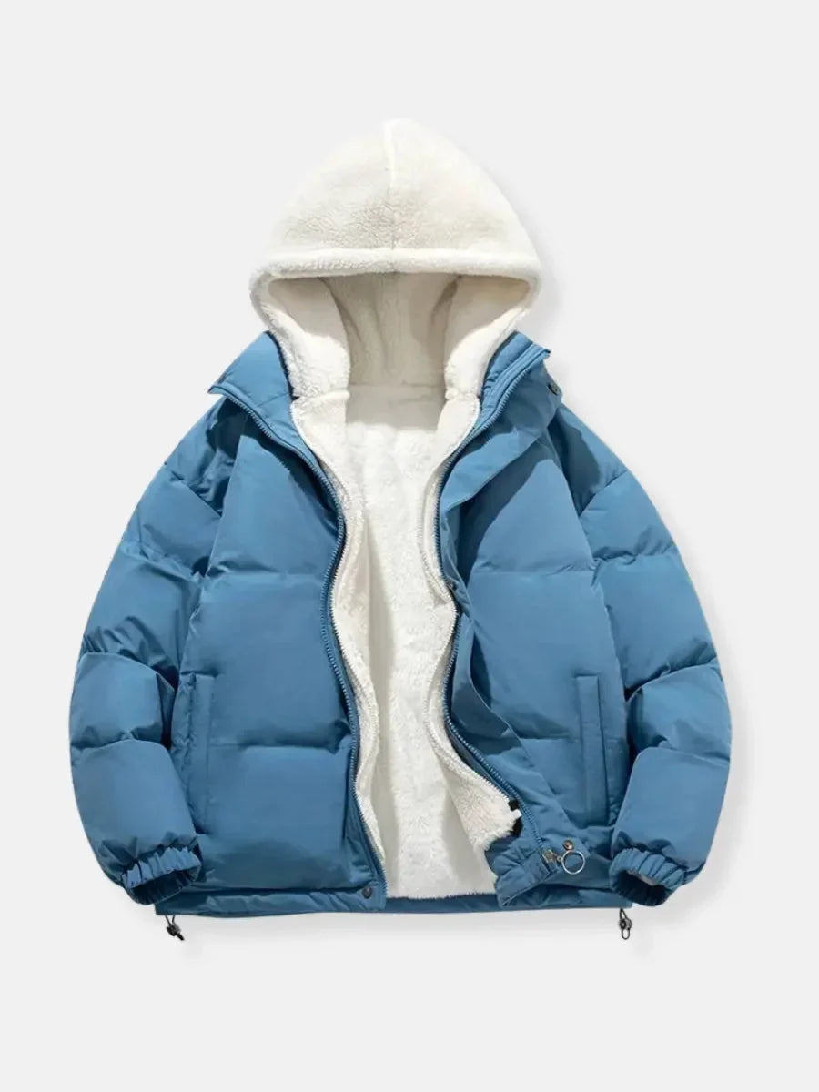 Women's Winter Down Jacket with Hood and Soft Lining