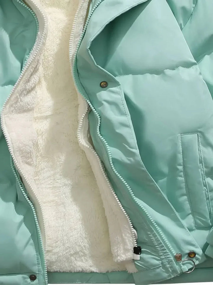 Women's Winter Down Jacket with Hood and Soft Lining
