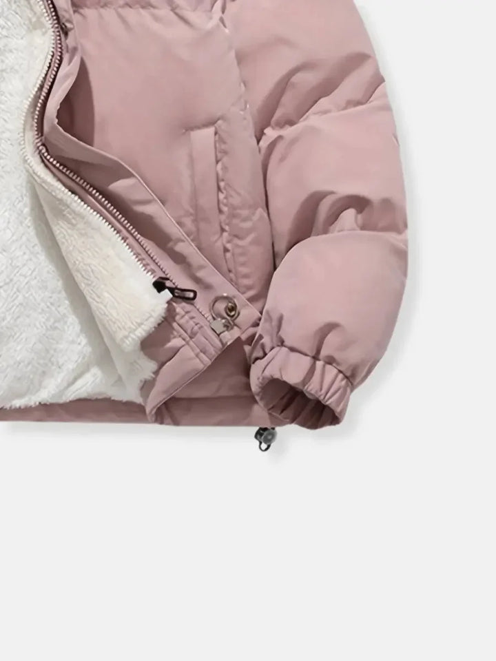 Women's Winter Down Jacket with Hood and Soft Lining