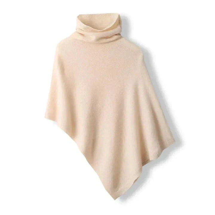 Elegant Poncho for Women with Asymmetrical Cut