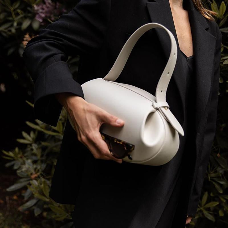 Duttini | Sculptural Round Shoulder Bag, Top Handle