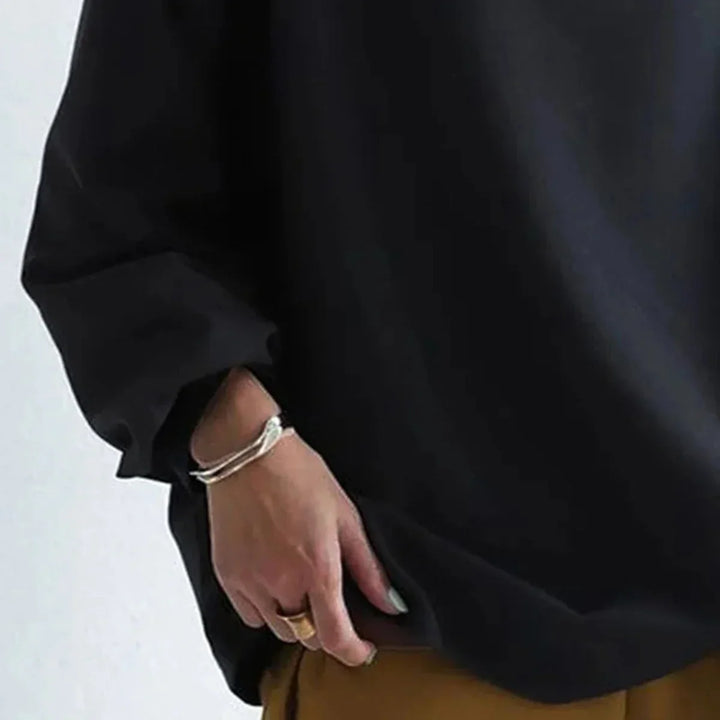 Chic Black High Neck Sweater for Women