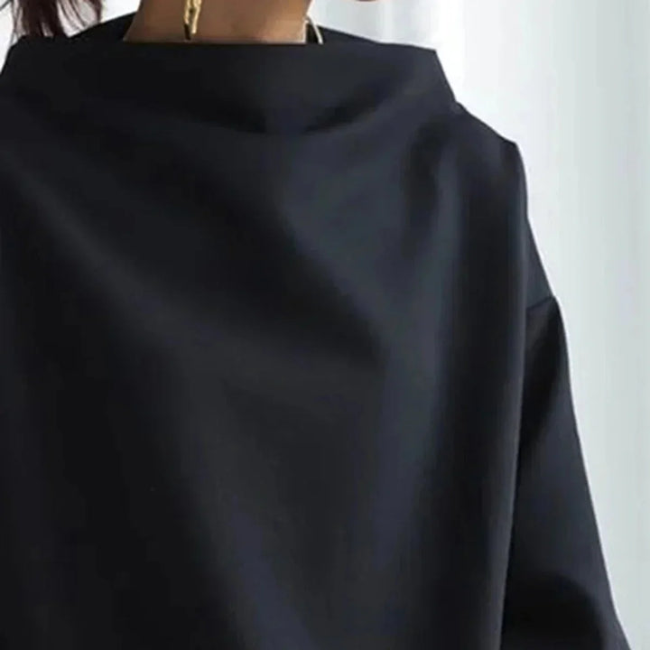Chic Black High Neck Sweater for Women
