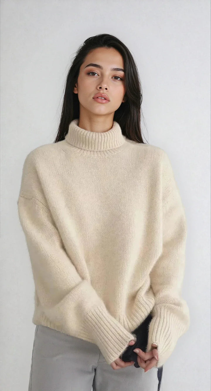 Women's Soft and Comfortable Turtleneck Sweater