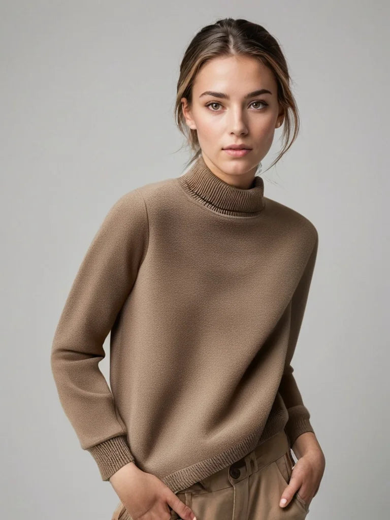 Women's Soft Knit Turtleneck Sweater