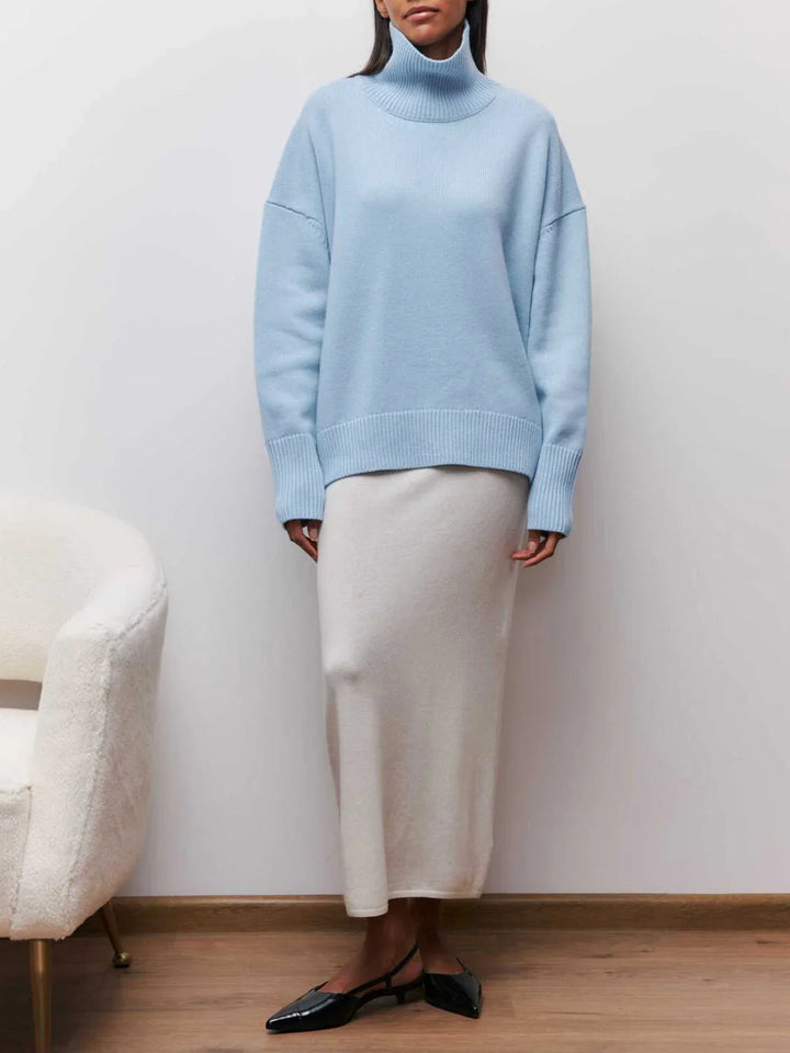 Oversized Comfortable Women's Turtleneck Sweater