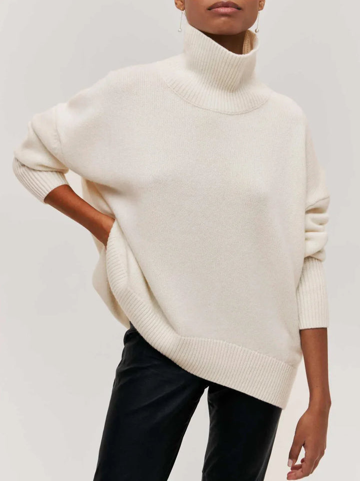 Oversized Comfortable Women's Turtleneck Sweater