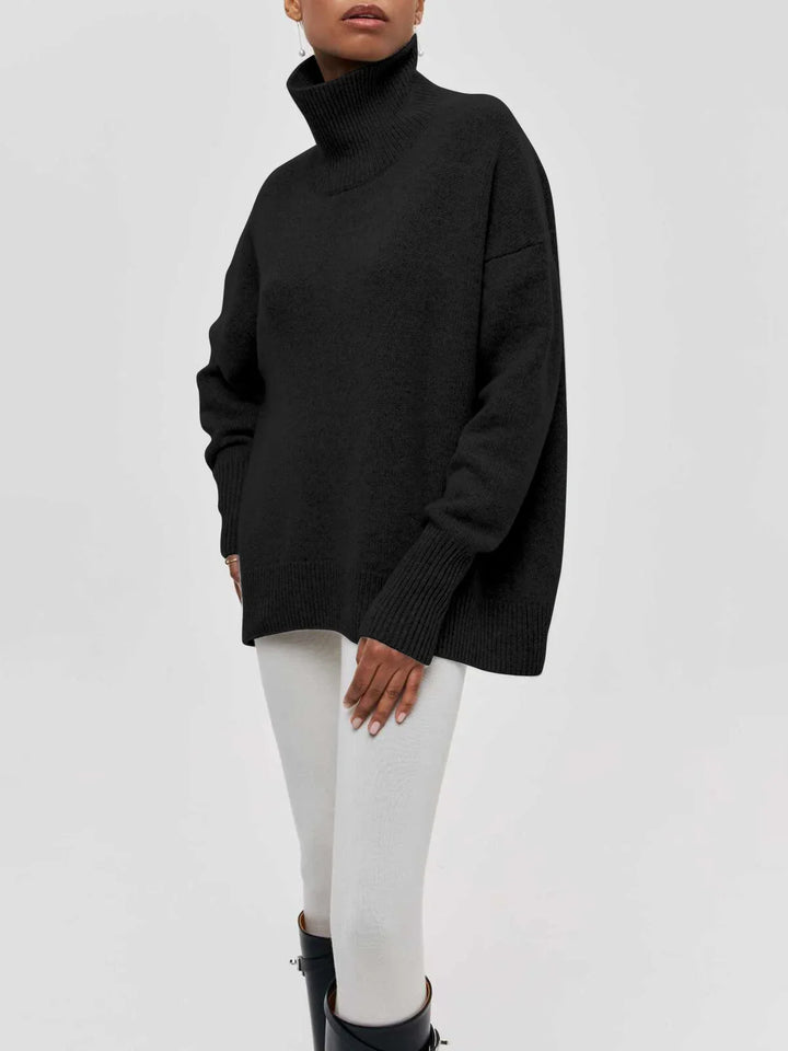 Oversized Comfortable Women's Turtleneck Sweater