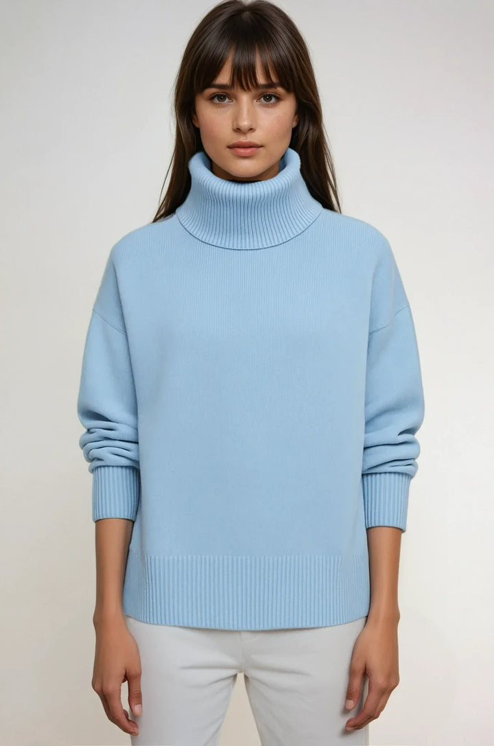 Oversized Comfortable Women's Turtleneck Sweater