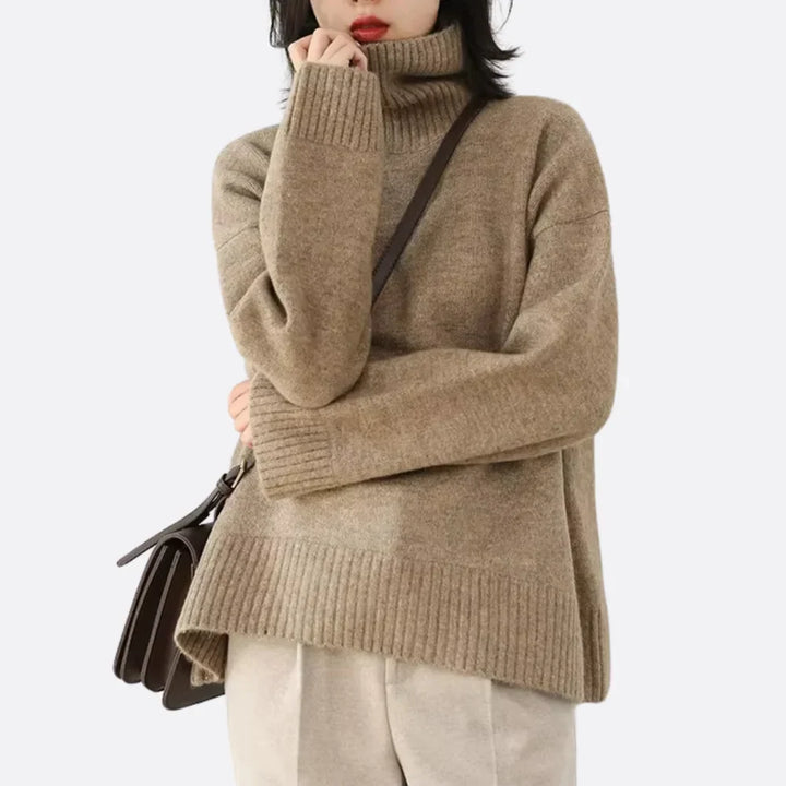 Oversized Comfortable Turtleneck Sweater for Women