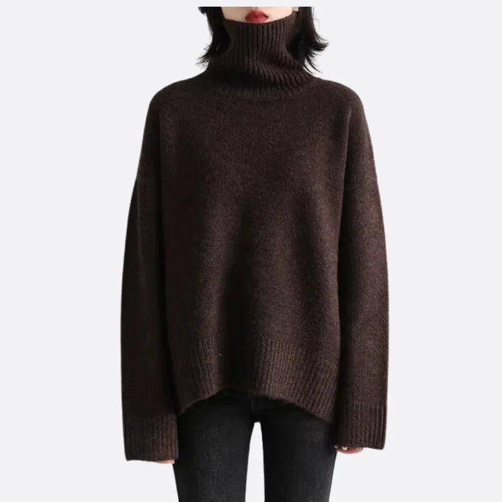 Oversized Comfortable Turtleneck Sweater for Women