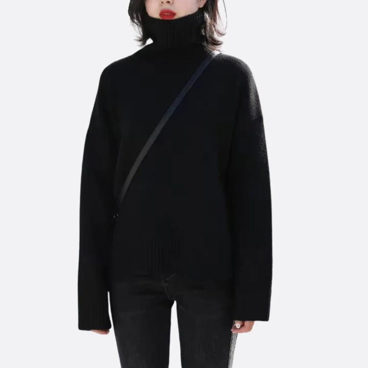 Oversized Comfortable Turtleneck Sweater for Women