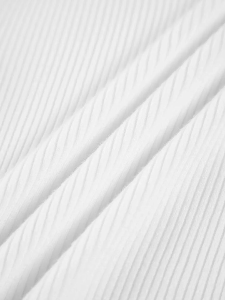Ribbed Women's Turtleneck Sweater in Ivory
