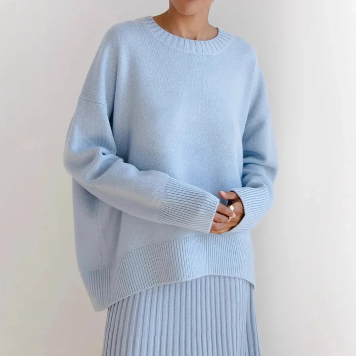 Women's Long Sleeve Round Neck Sweater