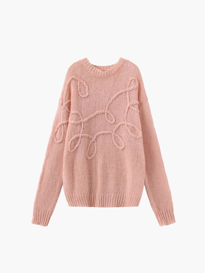 Modern Textured Pattern Women's Sweater