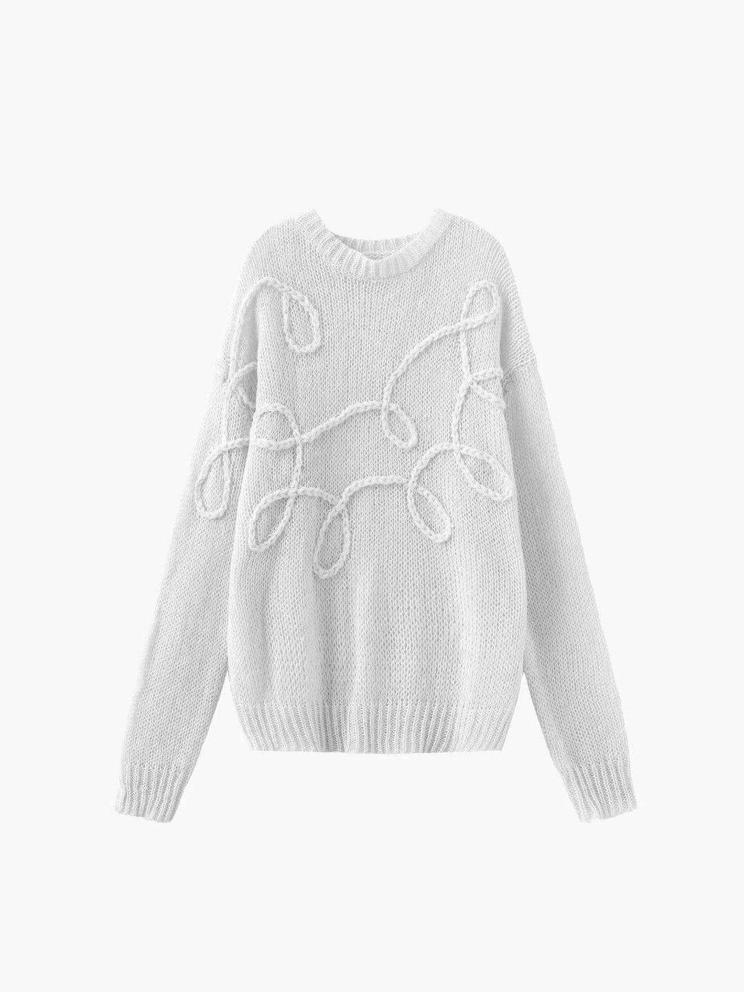 Modern Textured Pattern Women's Sweater
