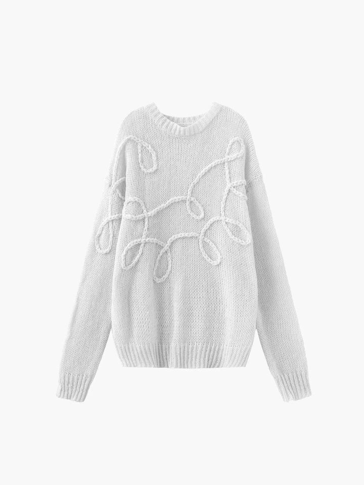 Modern Textured Pattern Women's Sweater