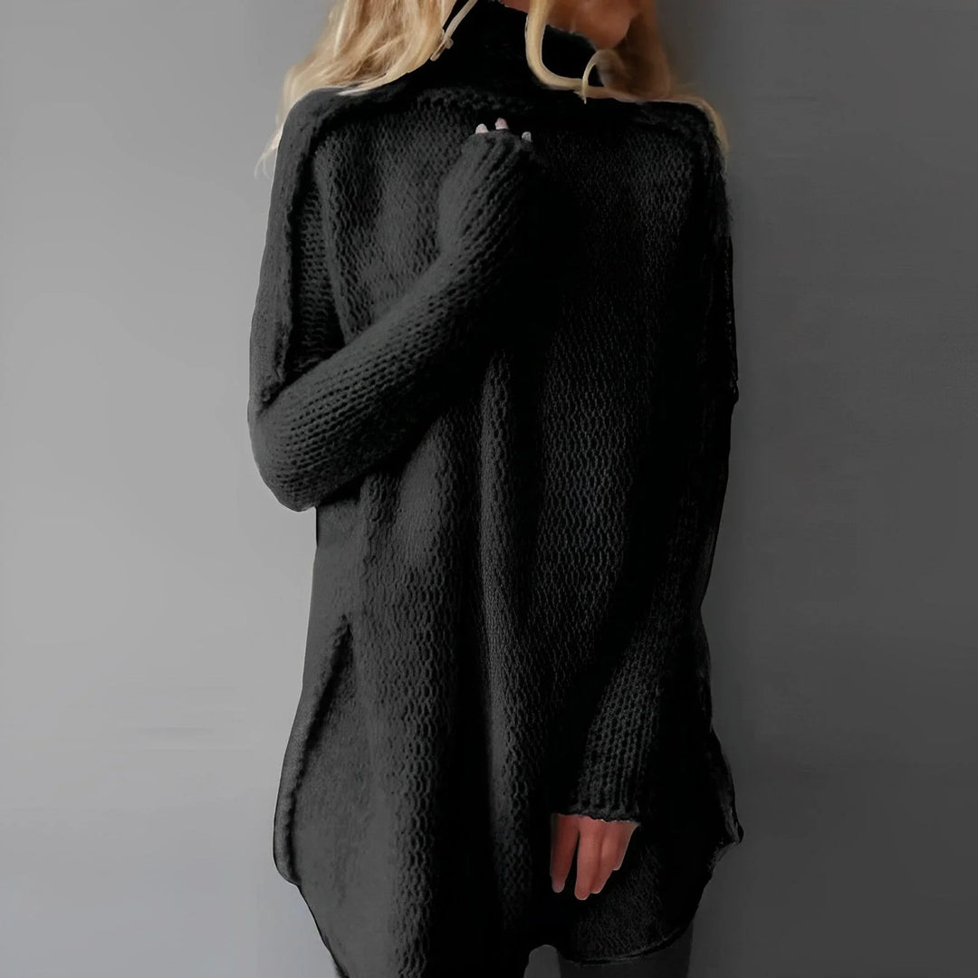 Long Women's Knitted Comfortable Turtleneck