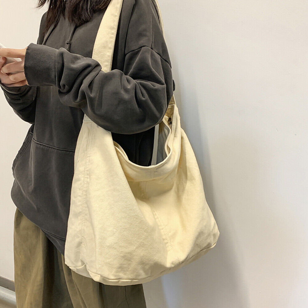 Women's Canvas Shoulder Bag | Oversized Stylish Everyday Tote
