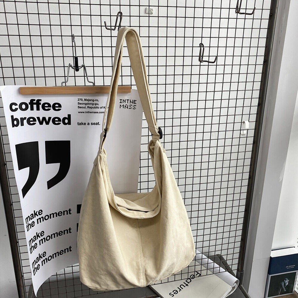 Women's Canvas Shoulder Bag | Oversized Stylish Everyday Tote