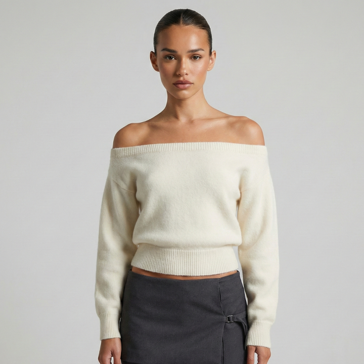 One-Shoulder Pullover for Women - Casual Style